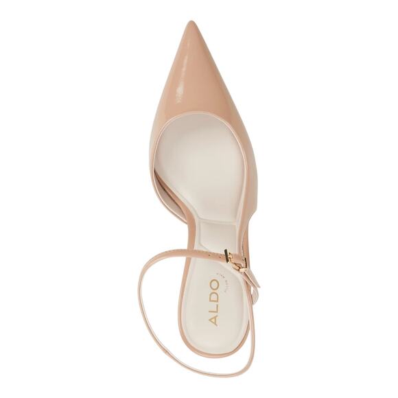 Aldo Women's Kymmberly Strappy Pointed Toe Stiletto Heel Pumps Cream Size 8 M - Picture 3 of 4